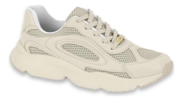 Encontraproduto.com.br - Tênis Casual Vizzano Off White e Azul Claro Feminino