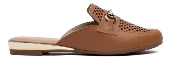 Encontraproduto.com.br - Mule Feminino Modare com Detalhe Vazado Caramelo