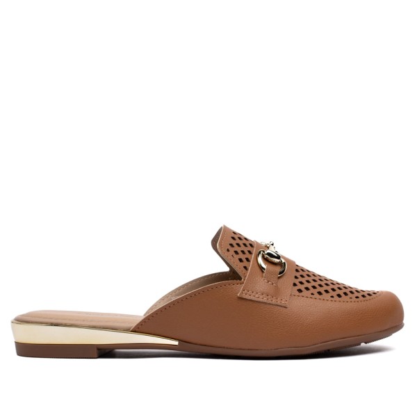 Encontraproduto.com.br - Mule Feminino Modare com Detalhe Vazado Caramelo
