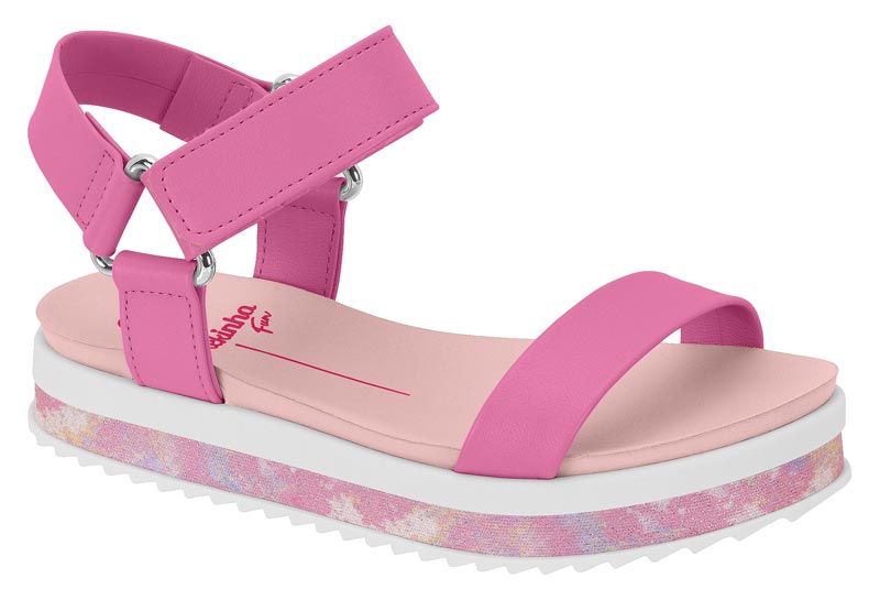 Sandália Infantil Molekinha Flat Rosa
