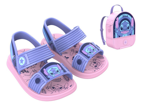 Encontraproduto.com.br - Sandália Infantil Grendene Kids Stitch Rosa