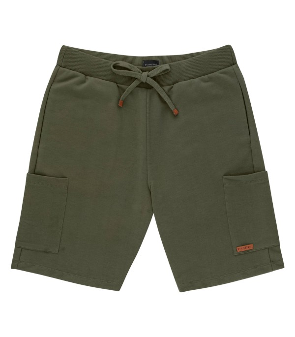 Encontraproduto.com.br - Bermuda Masculina Em Moletom Diametro Verde