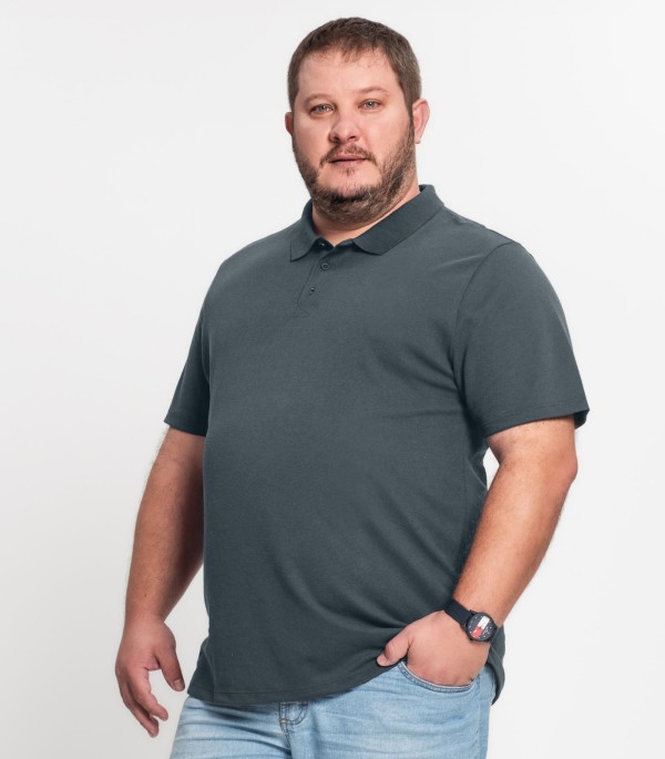 Encontraproduto.com.br - Camisa Polo Piquet Plus Size Masculino Kohmar Verde