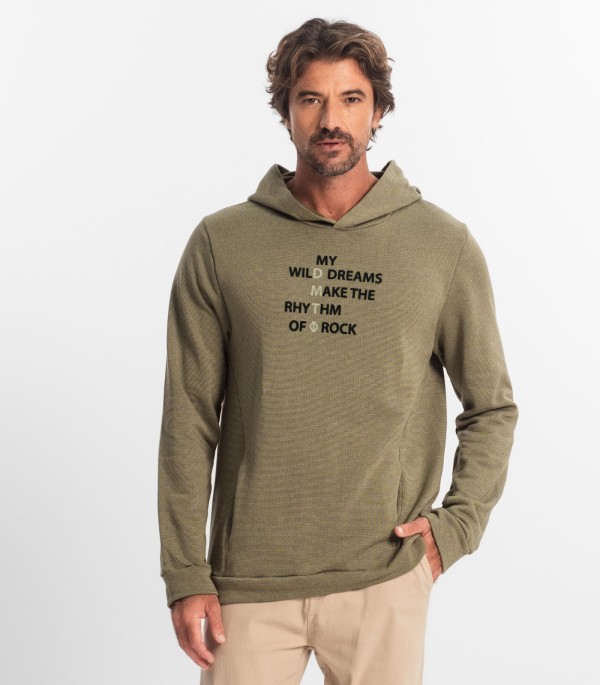 Encontraproduto.com.br - Blusão Masculino Moletom Com Capuz Diametro Verde