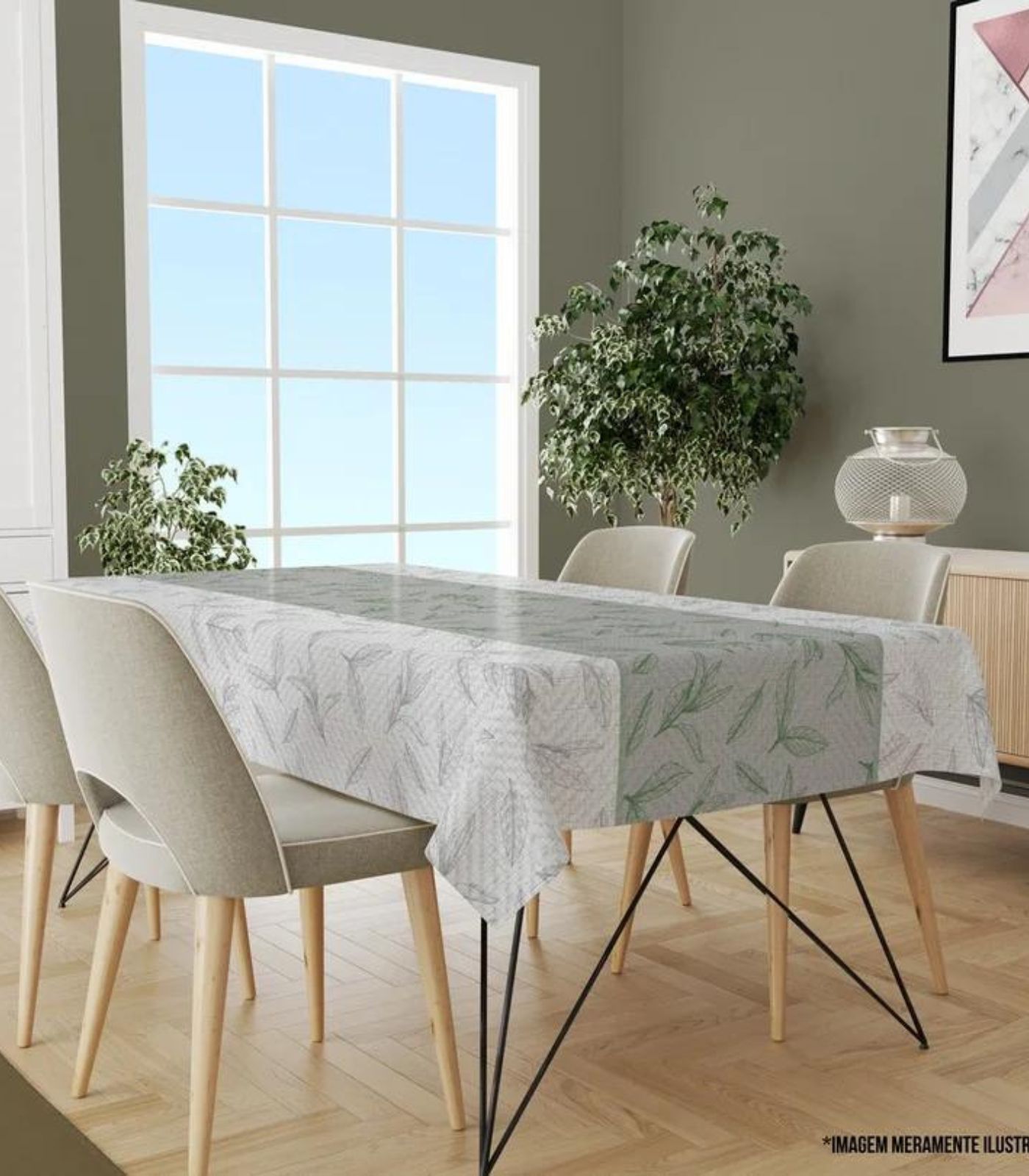 Encontraproduto.com.br - Toalha De Mesa Retangular 8 Lugares Wevans Branco