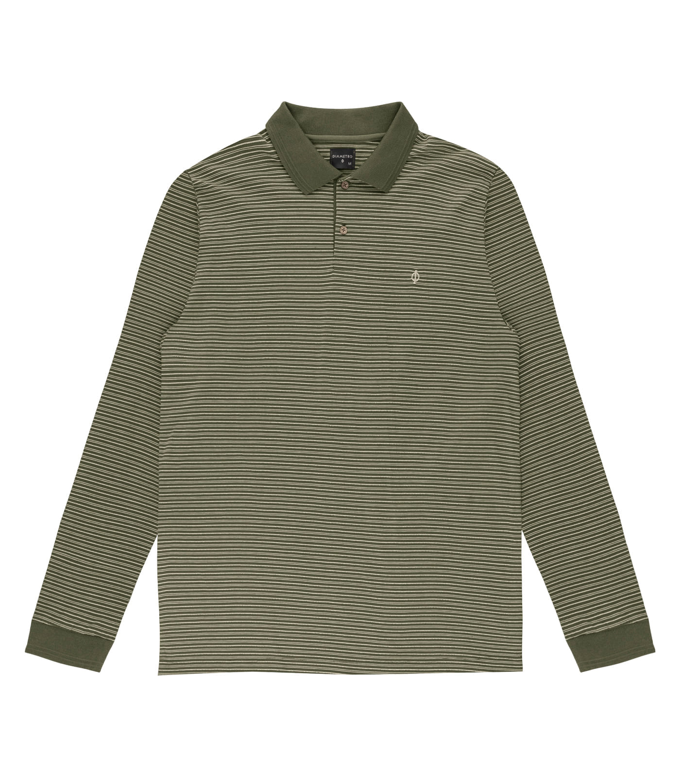 Encontraproduto.com.br - Camisa Polo Manga Longa Maquinetada Diametro Verde