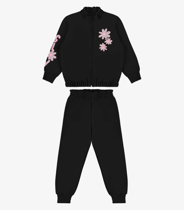 Encontraproduto.com.br - Conjunto Infantil Jaqueta Com Calça Rovi Kids Preto