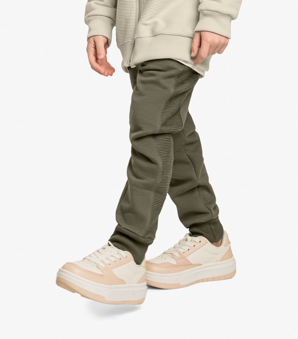 Encontraproduto.com.br - Conjunto Jaqueta Com Capuz e Calça Trick Nick Bege