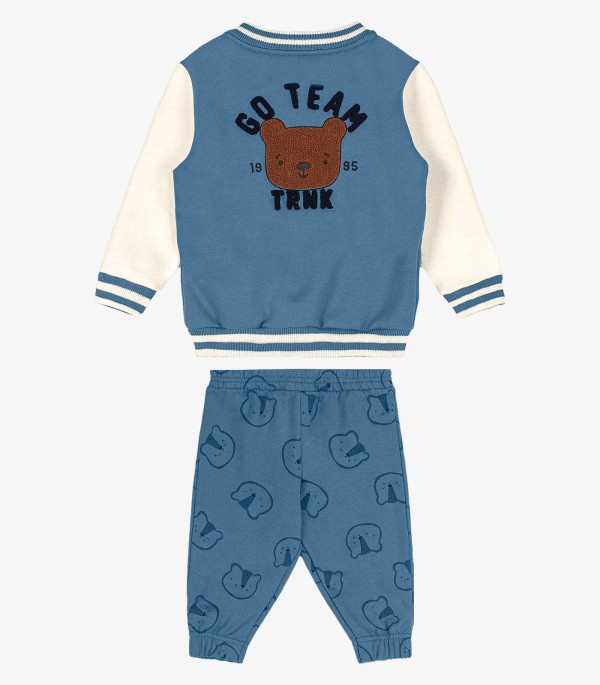 Encontraproduto.com.br - Conjunto Infantil Jaqueta Com Calça Trick Nick Azul