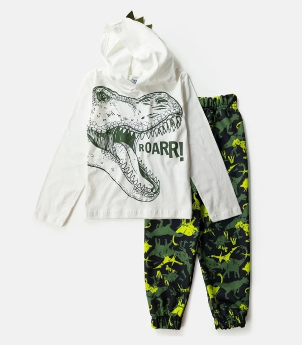 Conjunto Infantil Menino Meia Estação keki Boys Branco