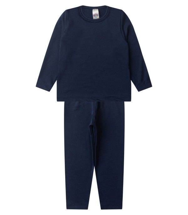Encontraproduto.com.br - Conjunto Termico Infantil Segunda Pele Kappes Azul