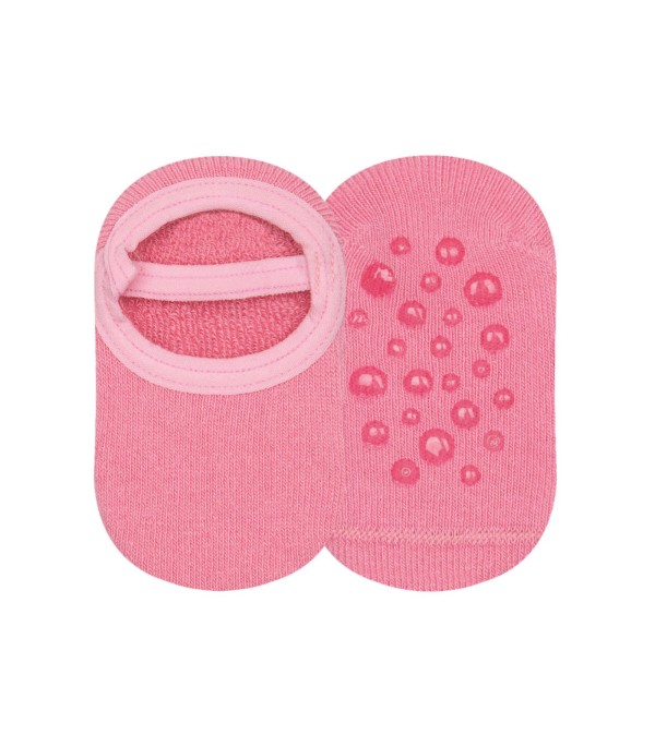 Meia Sapatilha Antiderrapante Menina Cia da Meia Rosa