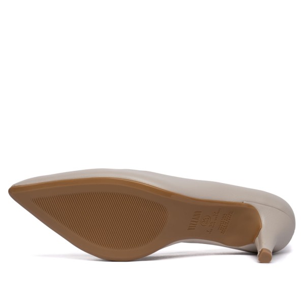 Encontraproduto.com.br - Sapato Scarpin Feminino Vizzano com Detalhe Metalizado Cinza