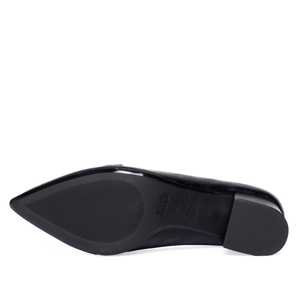 Encontraproduto.com.br - Sapato Feminino Vizzano Scarpin Salto Bloco Preto