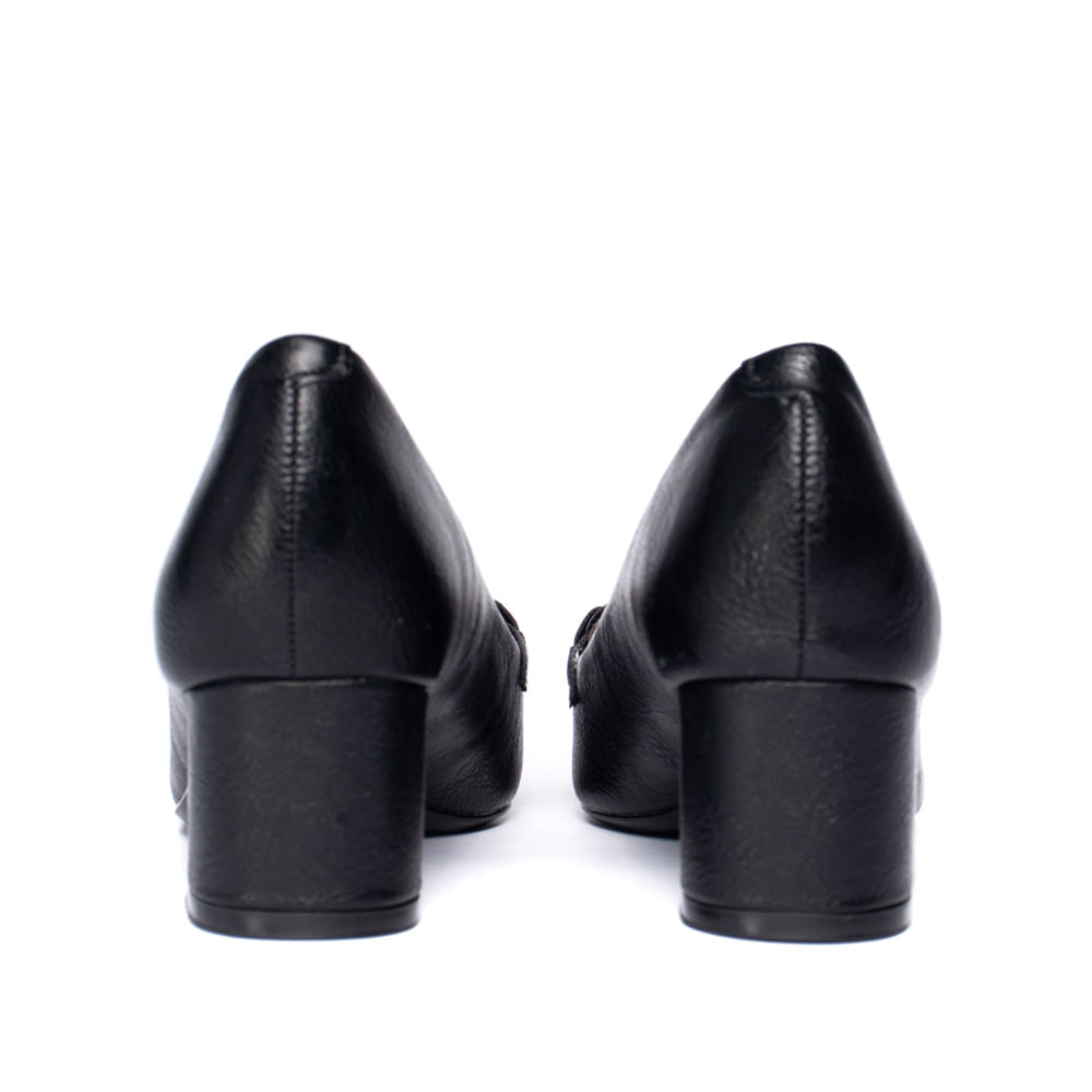 Encontraproduto.com.br - Sapato Feminino Vizzano Scarpin Salto Bloco Preto