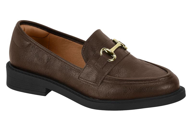 Encontraproduto.com.br - Mocassim Vizzano Metal Marrom
