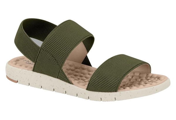 Rasteira Modare Elástico Conforto Verde