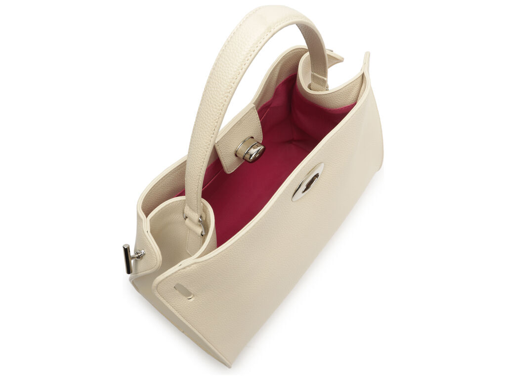 Encontraproduto.com.br - Bolsa Arezzo Tote Off-White Grande Fecho Metálico