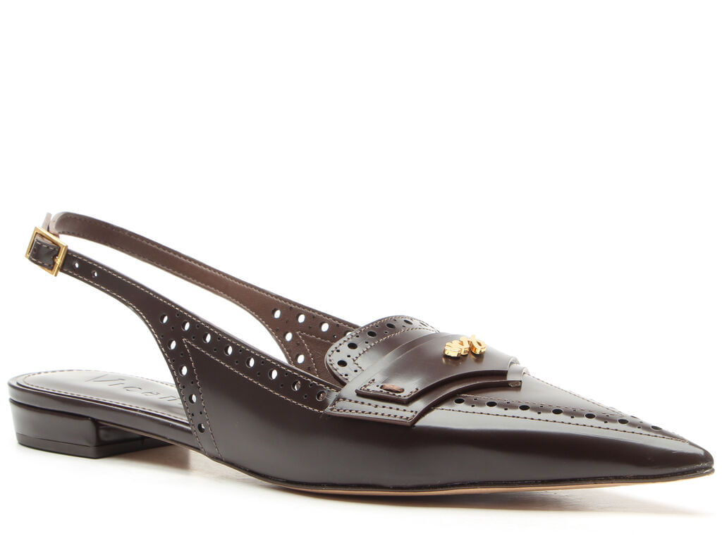 Scarpin Vicenza Slingback Marrom