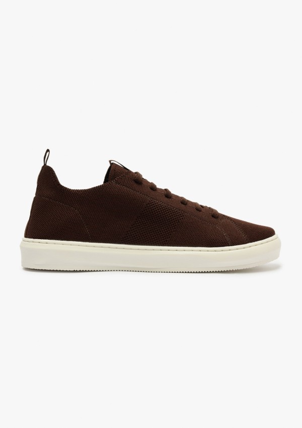 Tênis Masculino Knit - Marrom