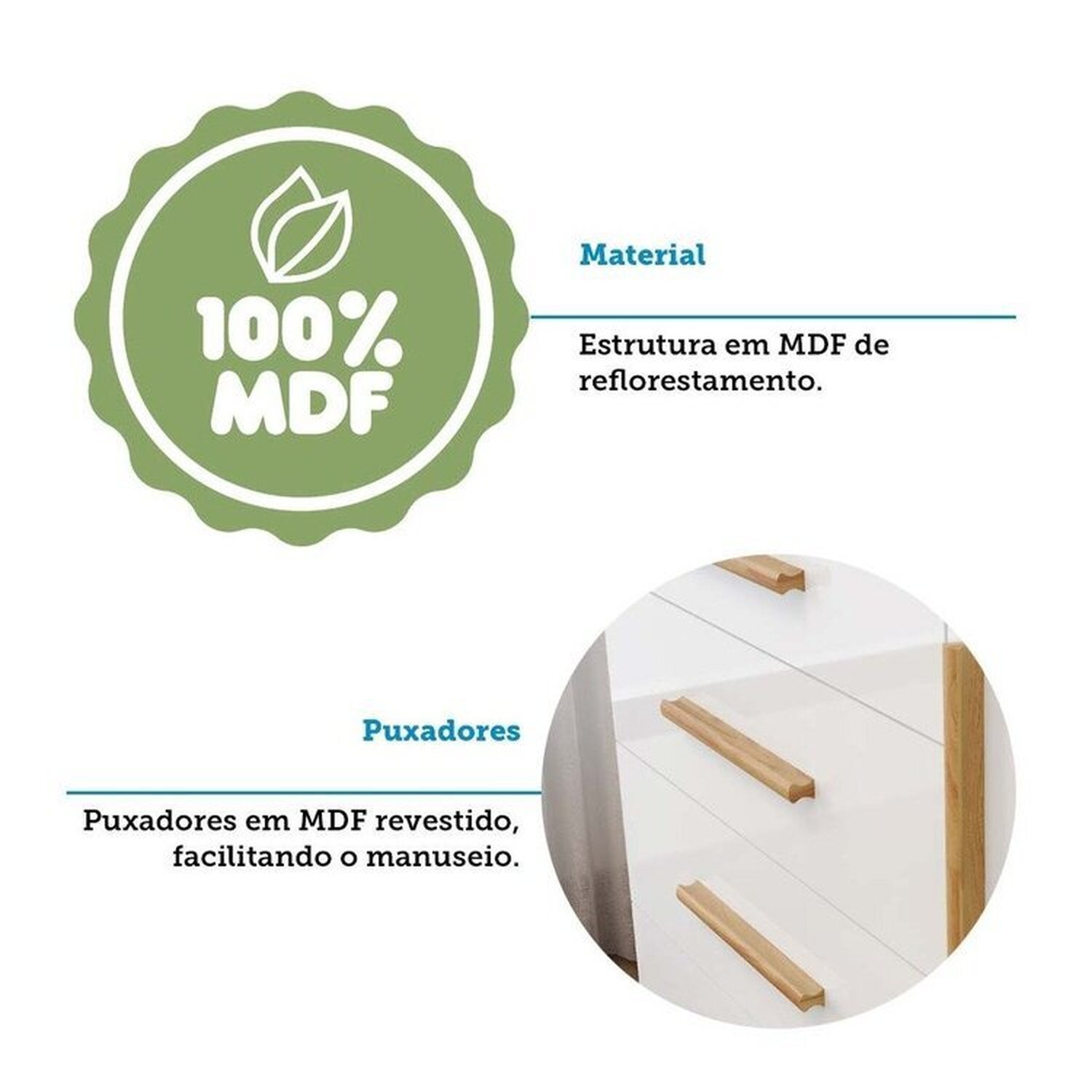 Encontraproduto.com.br - Quarto de Bebê com Berço e Guarda-roupa com Janelas 100% Mdf Retrô Kakau Espresso Móveis Branco Brilho/Amêndoa