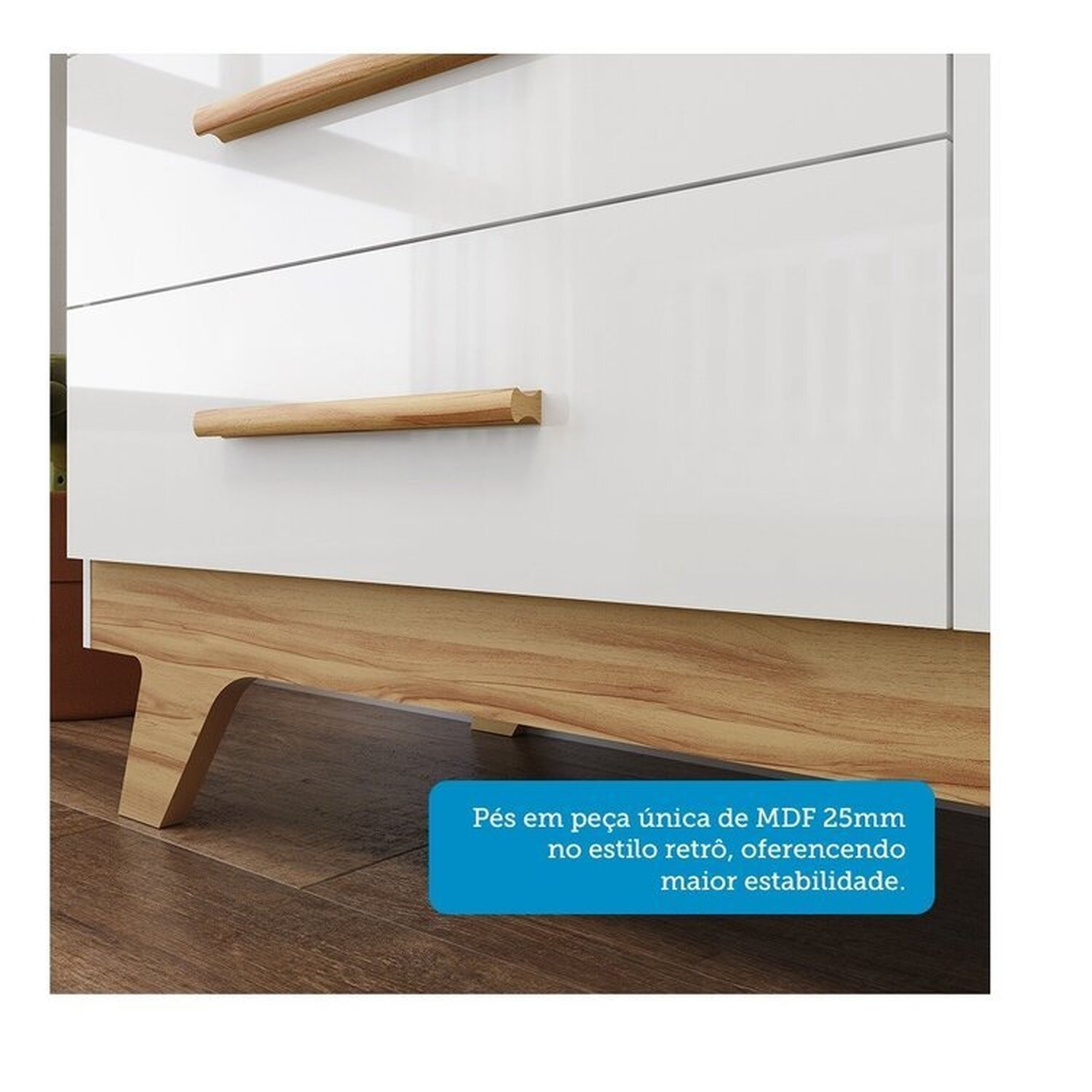 Encontraproduto.com.br - Quarto de Bebê Berço com Capitonê e Guarda-roupa 100% Mdf Retrô Kakau Espresso Móveis Branco Brilho/Amêndoa/Branco