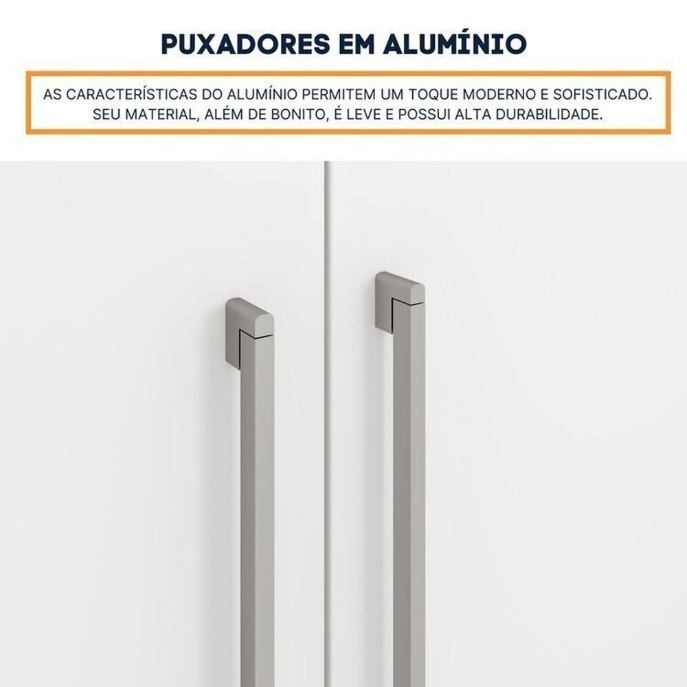 Encontraproduto.com.br - Guarda-roupa 6 Portas Portugal E Cômoda 4 Gavetas Lua Espresso Móveis Neve