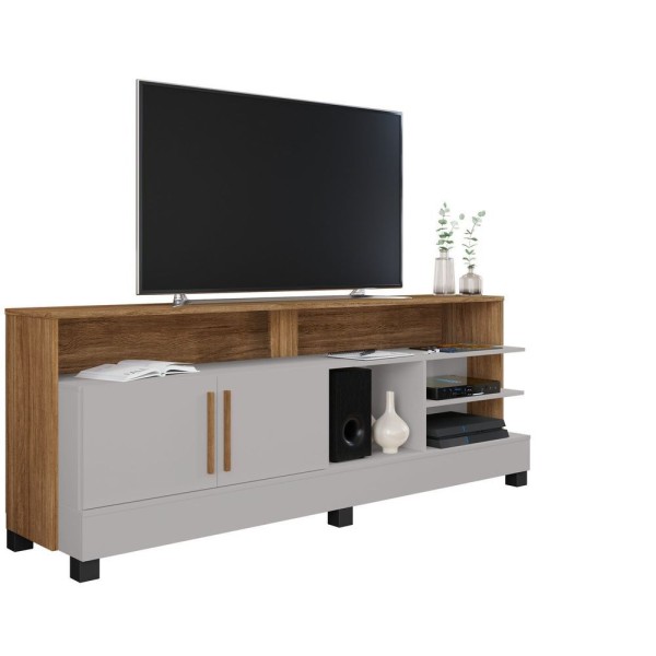 Rack Para Tv Até 65 Polegadas Taípe Off-white/cinamomo