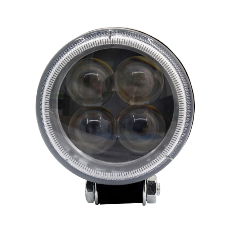 Encontraproduto.com.br - FAROL AUXILIAR LED REDONDO 4 LED S 12W - TP6001