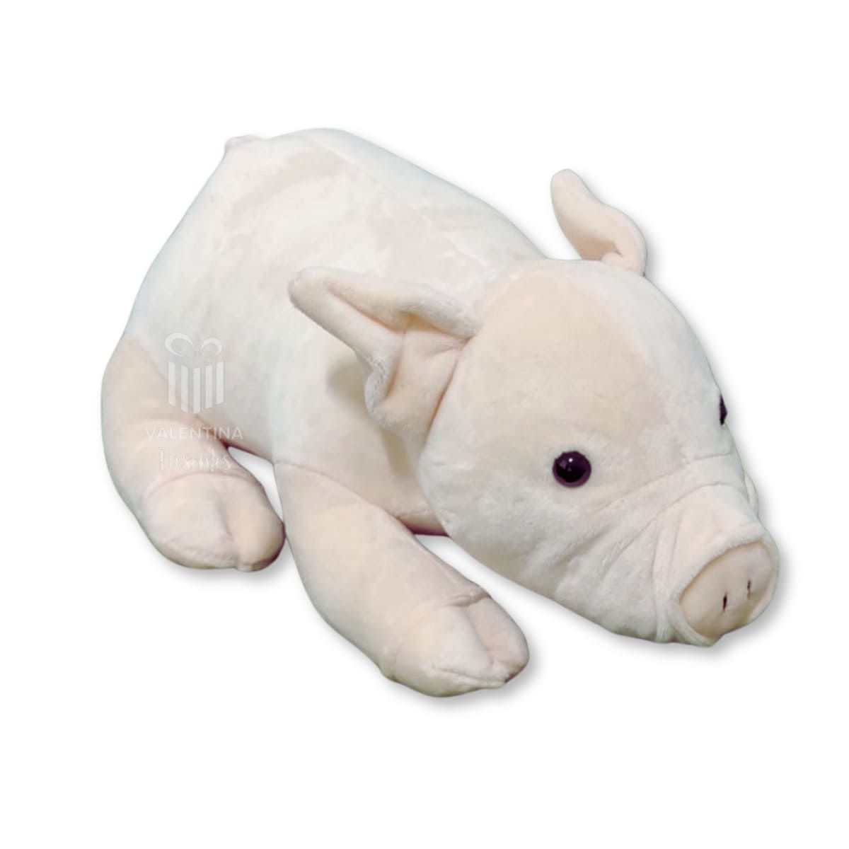 Porco de Pelúcia Deitado 30cm Fofy Toys com Enchimento Fofo e Tecido Macio – Antialérgico