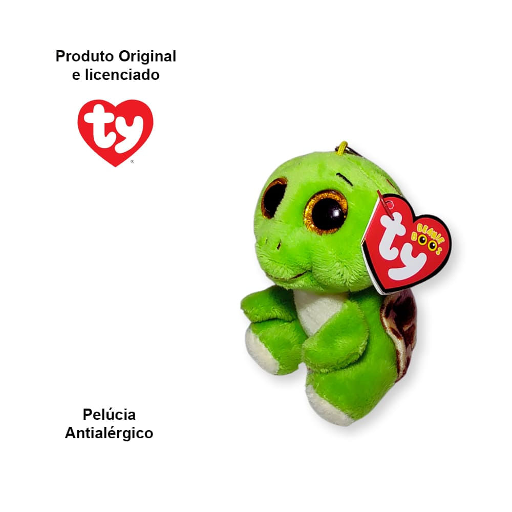 Encontraproduto.com.br - Chaveiro Tartaruga Turbo Ty Beanie Boos 51534 – Original, Fofo, Antialérgico e Licenciado