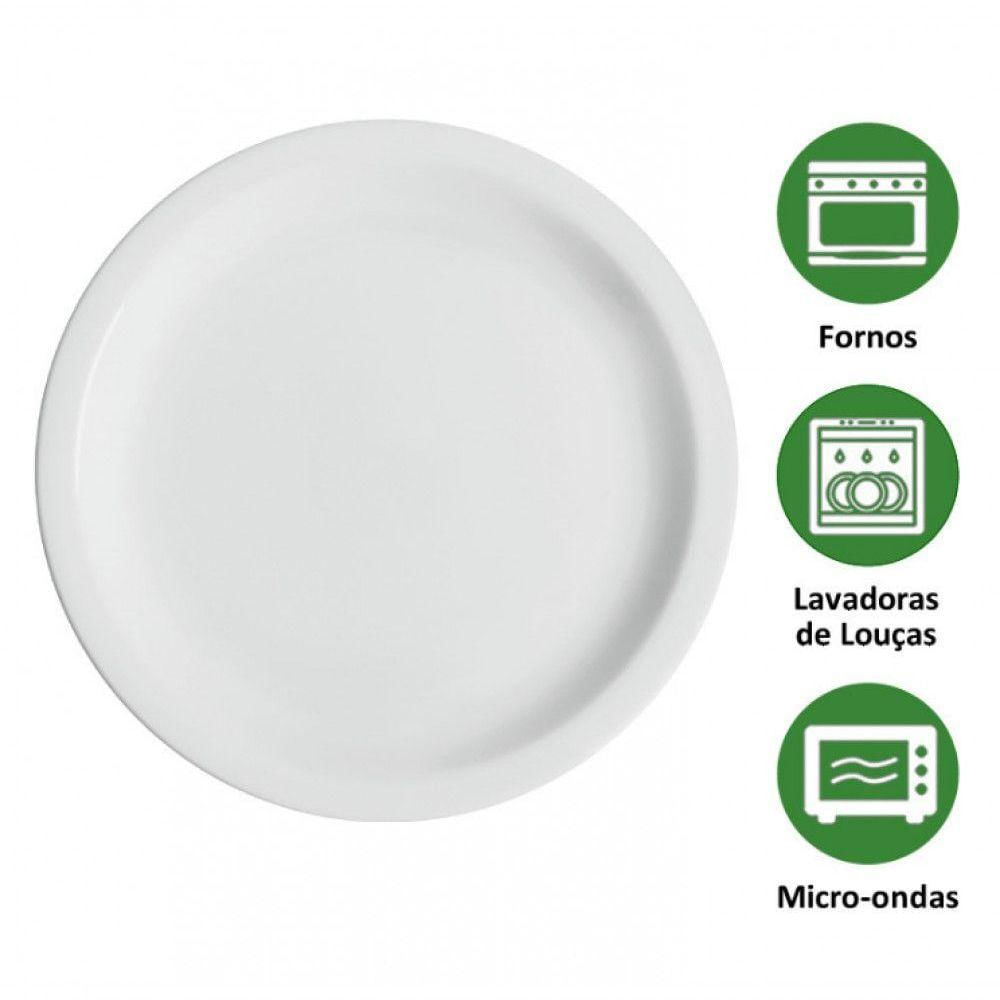 Encontraproduto.com.br - Kit 6 Pratos De Mesa Porcelana Iguaçu Almoço Jantar Germer