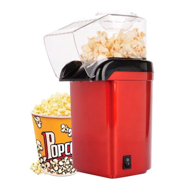 Encontraproduto.com.br - Pipoqueira Elétrica Portátil Prepara Pipoca Saudável Rápido
