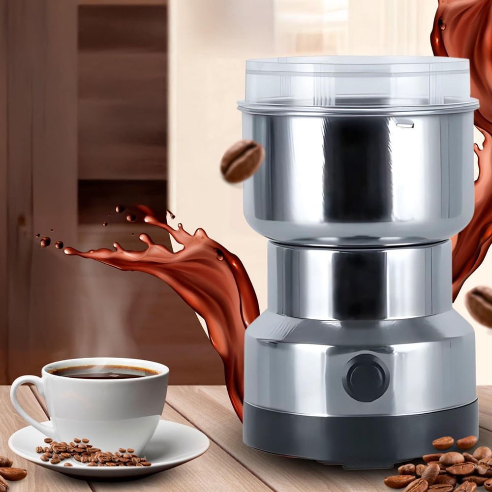 Encontraproduto.com.br - Moedor Grãos Elétrico Bivolt Ideal Moer Café E Sementes 110V