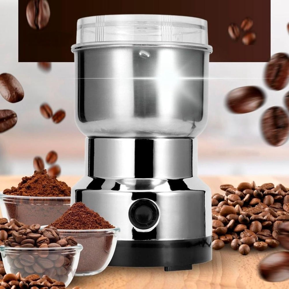 Encontraproduto.com.br - Moedor Grãos Elétrico Bivolt Ideal Moer Café E Sementes 110V