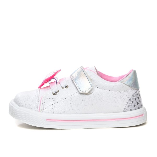 Encontraproduto.com.br - Tênis Infantil Linda Ju Estrela Velcro Branco