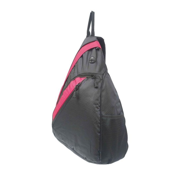 Encontraproduto.com.br - Mochila Bolsa Transversal Tiracolo Saida Para Fone vermelho
