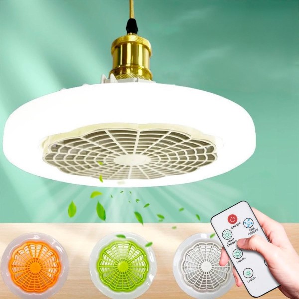 Encontraproduto.com.br - Led Teto Ventilador Luminosidade E Frescor Com Controle