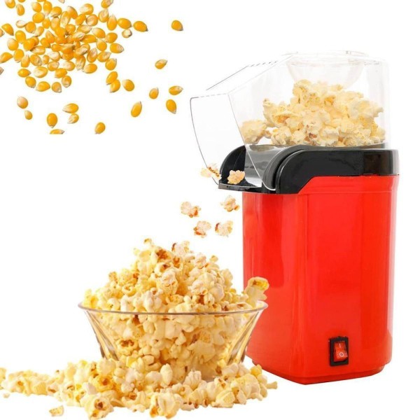 Encontraproduto.com.br - Pipoqueira Elétrica Portátil Prepara Pipoca Saudável Rápido