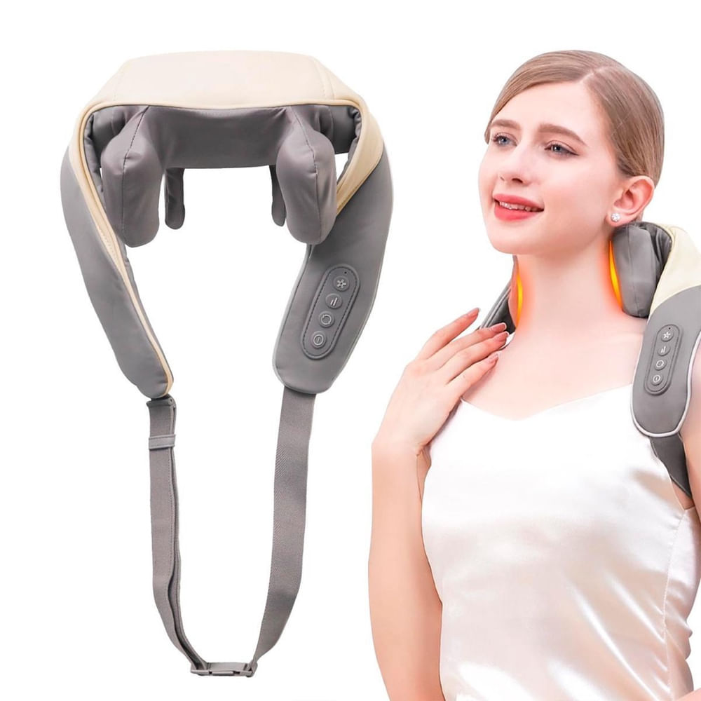 Encontraproduto.com.br - Aparelho Massagem Recarregável Pescoço Relaxamento Alívio