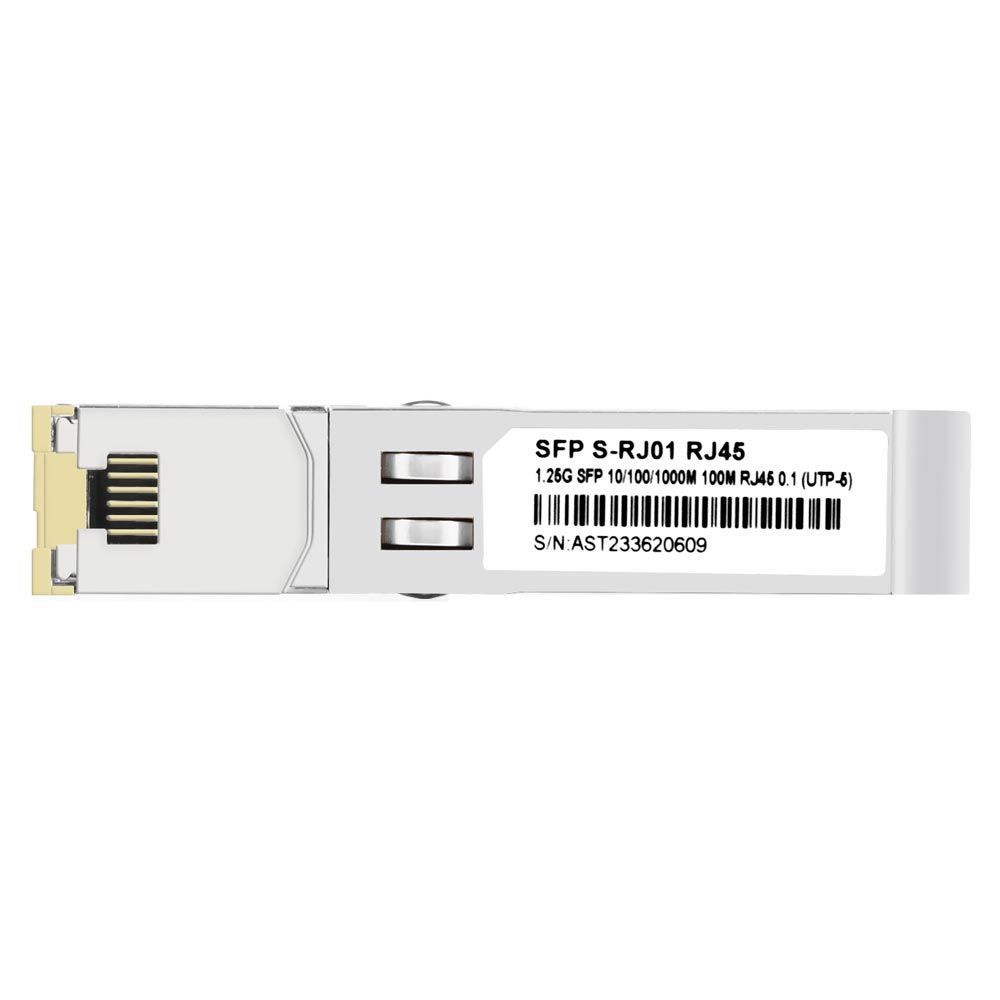 Encontraproduto.com.br - Modulo Minigbic Mikrotik Sfp S-rj01 Rj-45 - S10-100-1000m Cooper Oem