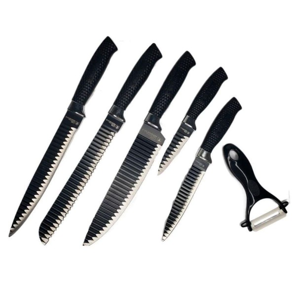 Encontraproduto.com.br - Kit Jogo De Facas Everrich 6 Peças De Alta Qualidade
