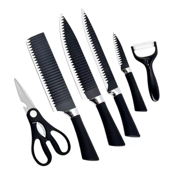 Encontraproduto.com.br - Kit Jogo De Facas Everrich 6 Peças De Alta Qualidade