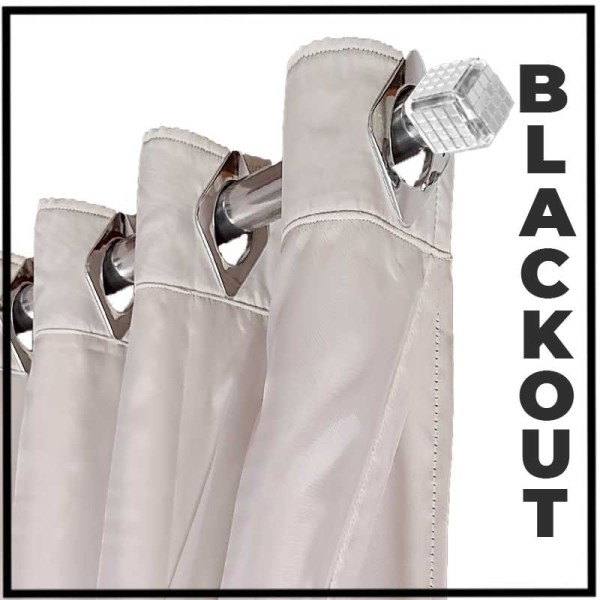 Cortina para casa em tecido Blackout 8,10x2,60 palha