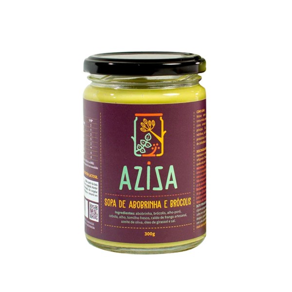 Sopa de Abobrinha com Brócolis 300g Aziza