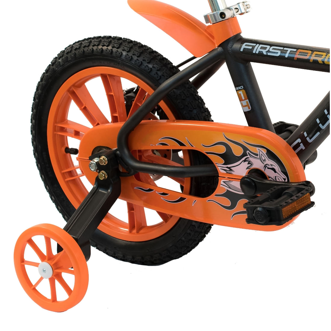 Encontraproduto.com.br - Bicicleta Infantil de Alumínio Aro 14 De 4 a 6 Anos Masculina FirstPro Com Capacete
