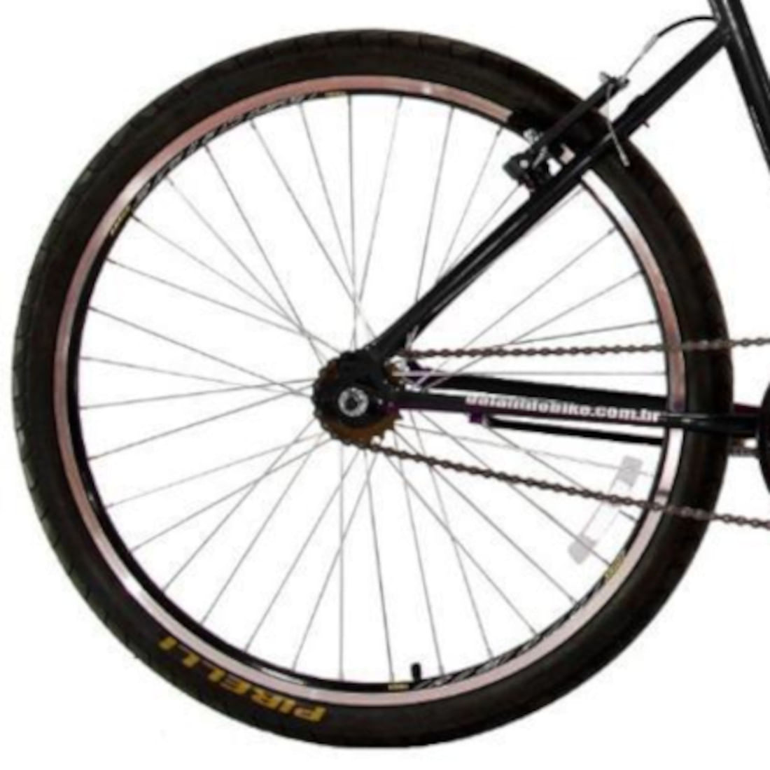 Encontraproduto.com.br - Bicicleta Feminina Aro 26 Beach Preta