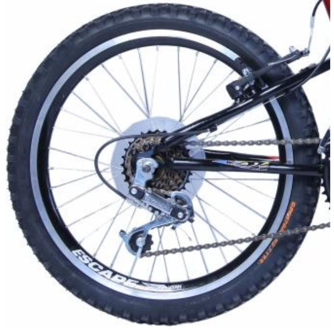 Encontraproduto.com.br - Bicicleta Aro 20 Max 220 Suspensão 18V Cor Vermelho e Preto