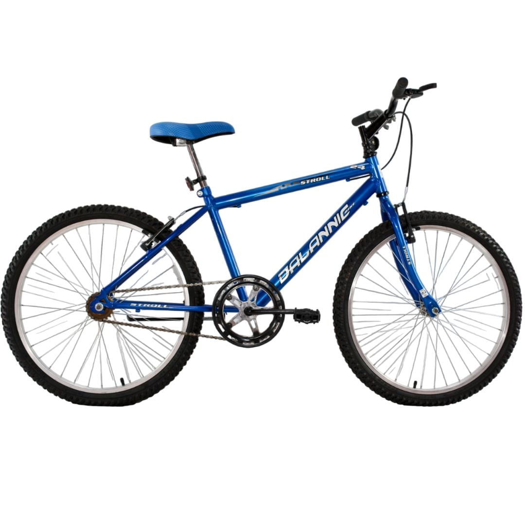 Bicicleta Aro 24 Passeio Stroll 18 marchas cor Azul