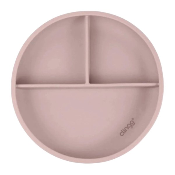 Encontraproduto.com.br - Kit Alimentação Silicone Flex Rosa com 4 Ítens Clingo Mod 3
